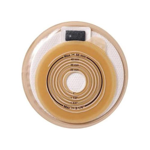 Coloplast 2501 Assura Gorro de estoma beige de 1 pieza - Plano (cortado a la medida)
