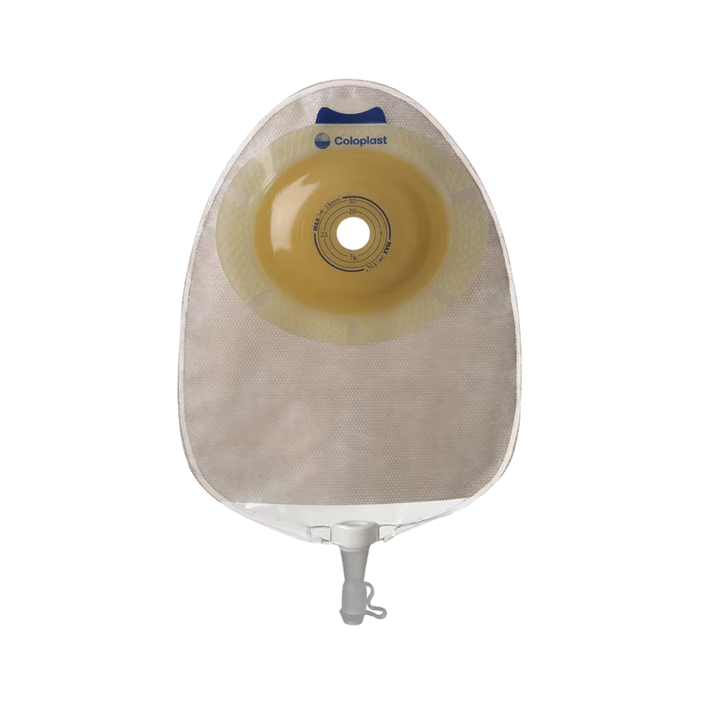 (1ct) Coloplast 11817 XPRO 1-Piece Clear Urostomy Pouch (Precut 1") Light Convex