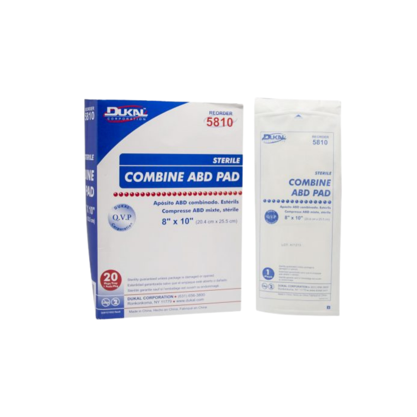 Almohadilla abdominal extra absorbente Medline (8x10"