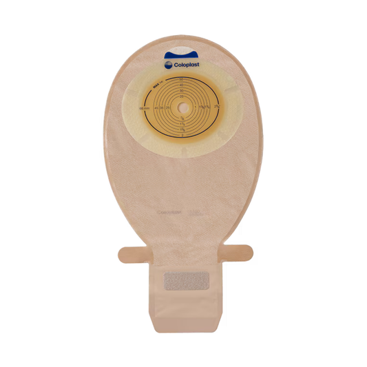 Coloplast 15521 SenSura Bolsa drenable transparente de 1 pieza - Plana (cortada a la medida)