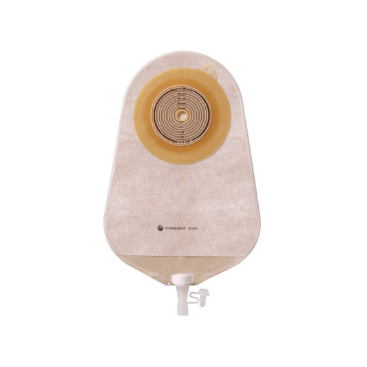 Coloplast 12474 Assura Bolsa de urostomía transparente de 1 pieza - Plana (cortada a medida)