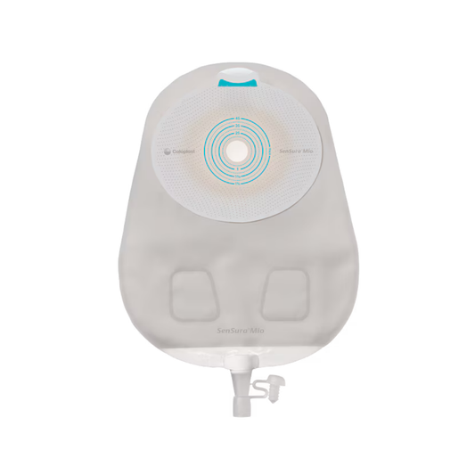 Coloplast 10586 Mio Bolsa de urostomía opaca de 1 pieza - Plana (cortada a la medida)
