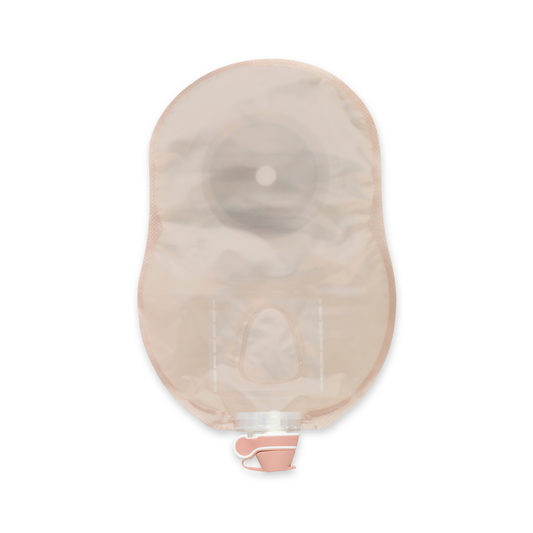 Hollister 84698 Flextend Bolsa de urostomía transparente de 1 pieza - Plana (precortada 1-¼ ")