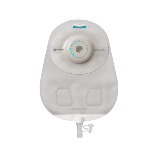 Coloplast 16810 Mio Bolsa de urostomía transparente de 1 pieza - Convexa suave (cortada a medida)