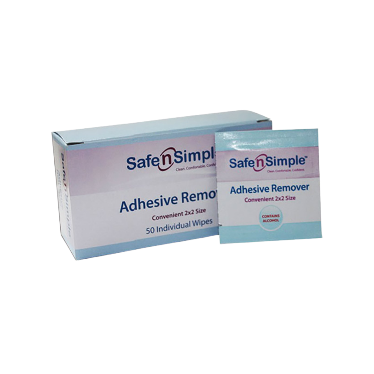 Safe n Simple Small Adhesive Remover Wipes (50ct)